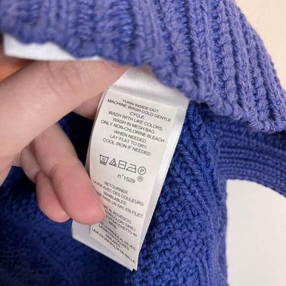 Polo Ralph Lauren Aran-Knit Cotton Turtleneck Sweater Size XL - Picture 6 of 9